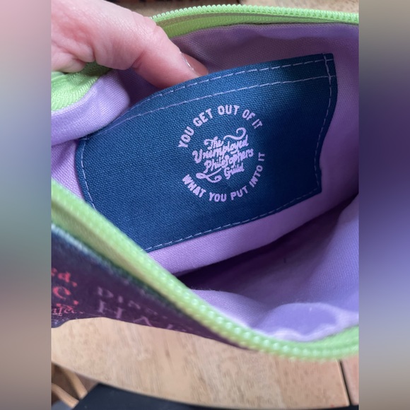 NWT UNEMPLOYED PHILOSOPHERS GUILD Canvas Zipper Pouch, Shakespearean Insults - Picture 4 of 5